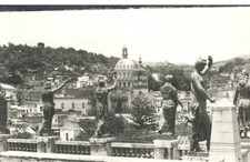 Vintage Real Photo Postcard Guanajuato Mexico City View Statues Dome Church picture