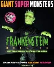 Giant Talking GLOWING Frankenstein Horror Coffin Creeps Doll picture