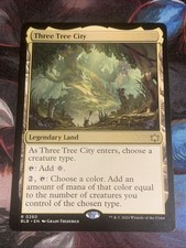 MTG Magic: The Gathering Bloomburrow THREE TREE CITY Rare Legendary MTG NM/M picture