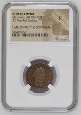 NGC F Antoninianus Maximian (AD286-310) NGC Ancients Certified Bronze FINE picture