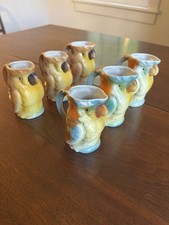 Czech 1930's Figural Parrot Bird Creamer Pitchers picture
