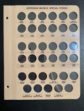 Dansco album #8113, #8114: Jefferson Nickels, Custom Special Strikes Page, New picture
