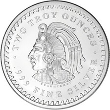 2 oz. Golden State Mint Silver Round Aztec Calendar .999 Fine picture