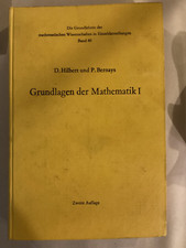 GRUNDLAGEN DER MATHEMATIK I-  David Hilbert and P. Bernays - 1968 Ex Library picture