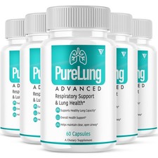 (5 Pack) Pure Lung Advanced Wellness Support, PureLung Health  (300 Capsules) picture
