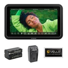 Atomos Shinobi II w/ Watson Battery, Watson Charger and Anti-Static Wipes Bundle picture