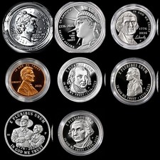 1776-2026-P Semi-Quincentennial Set & 2025 Penny - 8 Uncirculated Coins picture