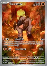 Terrakion Holo Illustration Rare SV: White Flare 135/086 NM picture