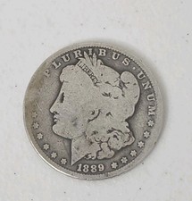 1889 Morgan Silver Dollar $1 Philadelphia No Mint Mark 90% Silver US Coin picture