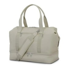 Samsonite Drop-Bottom Weekender Duffel with Detachable Strap, Limestone Grey - picture
