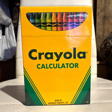 Vintage 1994 Crayola Crayon Box Calculator – Fully Working picture