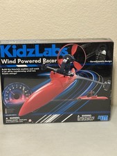 KidzLabs Wind Powered Racer Science Kit STEM Toy Wind to Kinetic Energy New picture
