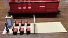 HO 34' Overton Combine Interior 3-D Printed In Color Fits Roundhouse Red Seats picture