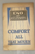 1941 End of Axis Powers Comfort All That Mourn JF Rutherford Watchtower WWII picture