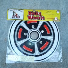 VINTAGE PAIR MAG WHEEL WACKY WHEELS BICYCLE INSERTS (2 discs picture