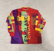 England Umbro 1996 EURO Vintage Rare Goalkeeper GK Soccer Jersey Shirt Mens Sz L picture
