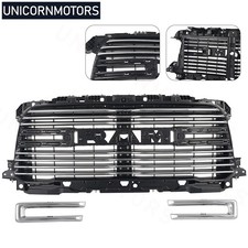 Fit 2019-2024 Ram 2500 3500 Front Bumper Upper Grille Grill Chrome 68386825AF picture