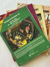 4 -1980 TSR D&D Dungeons Dragons B2 9034, A1 9039, B1 9023, D1 9019 Fair + picture