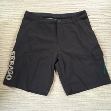 Sebago Mens Performance Sailing Cargo Shorts Size 34 Black Stretch Active Outdoo picture