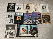 WAYLON JENNINGS JESSI COLTER 1975 - 1979 VINTAGE RARE POSTER TYPE AD LARGE LOT picture