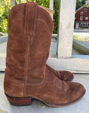Tecovas The Johnny Brown Suede Leather Men’s Size 11 D Quality picture