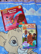 VTG Scholastic Little Bill Everyday Heroes Hardcover & SEALED VHS BUNDLE picture