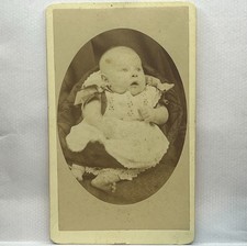 Antique CDV Photo Brisbane Australia J Deazley 67 Queen St Baby Portrait 1880s picture