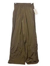 Athleta Rise Pant Brown XL High Rise Pantalon Wide Leg Track Pants NWT picture