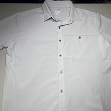 Kuhl Renegade Mens Large Gray Short Sleeve Tufflex Button Down Shirt Workwear picture