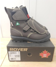 ROYER Men's Safety Boots  SIZE 8.5 Aluminum Toe Non-Magnetic External Metatarsal picture