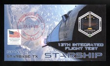 SpaceX STARSHIP - 13th Integrated Test Flight - spacestamps1 cachet version 2 picture
