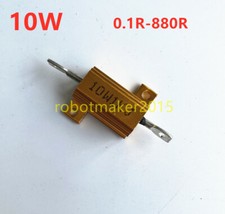 5Pcs RX24 10W Aluminum Power Metal Shell Case Wirewound Resistor 20*11*10.5 MM picture