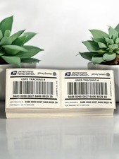 (200) USPS Pitney Bowes 888 TRACKING Labels. Ship-From-Home Use POSTAGE STAMPS picture