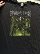 Cradle of Filth Carpe Noctem 2003 Graphic T-Shirt Black Gildan Heavy Cotton 3XL picture