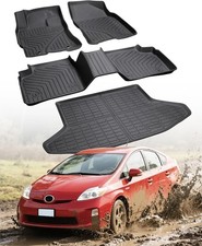 3D TPE Floor Mats / Trunk Cargo Liner All Weather Fits 2004-2009 Toyota Prius picture