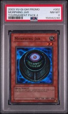 2003 Yu-Gi-Oh Morphing Jar TP4 Super Rare PSA 8 picture