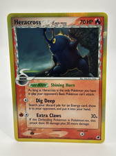 Pokemon TCG Heracross 3/101 EX Dragon Frontiers Delta Species Holo Rare EN - LP picture