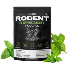 SOFYRE Rodent Repellent Pouches 12 Pk Natural Peppermint Cedarwood Fast Ship picture