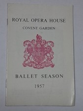 Royal Opera House Ballet Season 1957 Programme Margot Fonteyn Vintage picture