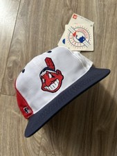 NWT  Vintage MLB Cleveland Indians Sports Specialties Back Script SnapBack Hat picture