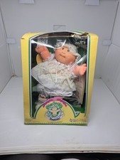 Vintage 1985 Cabbage Patch Kids Preemie Doll Justina Shirlee NIB Green Eyes picture