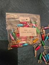 Vintage Mercury Glass  Christmas ornaments  Czech Republic NOS - Micro picture