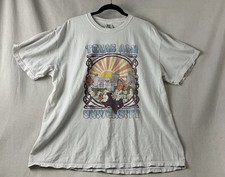 Texas A&M Mens XL T-Shirt Off White Distressed Colorful Bulidings picture