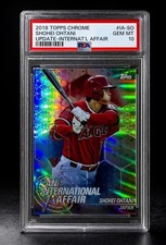 Shohei Ohtani PSA 10 Topps 2018 CHROME ROOKIE RC REFRACTOR INVEST IA-SO MINT GEM picture
