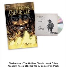Shaboozey The Outlaw Cherie Lee & Other Western Tales Signed CD & Comic Fan Pack picture