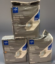 🏥3x Medline ContourPlus Bladder Pads Maximum Absorb 28Ct Ech pack - New Sealed picture