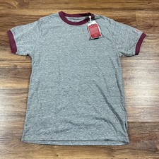 League 91 Crew Neck Short Sleeve Gray Shirt Mens Size Small NEW picture