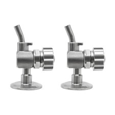 2 Pack Stainless Steel Sampling Valve Beer Sample Valve 1.5 Inch Control Flow picture