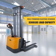 APOLLOLIFT GEL Battery Fully Electrical Straddle Stacker 3300lbs W/ 98