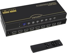 DGODRT 8×1 HDMI Switch 8 in 1 Out, 8 Port 4K HDMI Switcher Selector Box picture